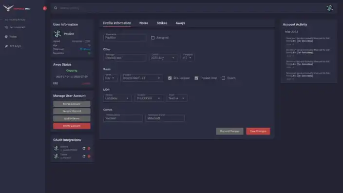 DmgInc Final ACP design screenshot